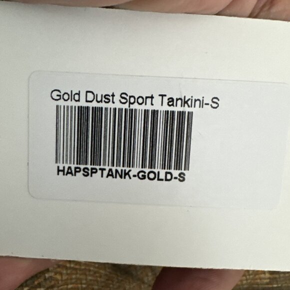 HAPARI Swim Women's S Golddust Sport Tankini Top NWT - Picture 6 of 13